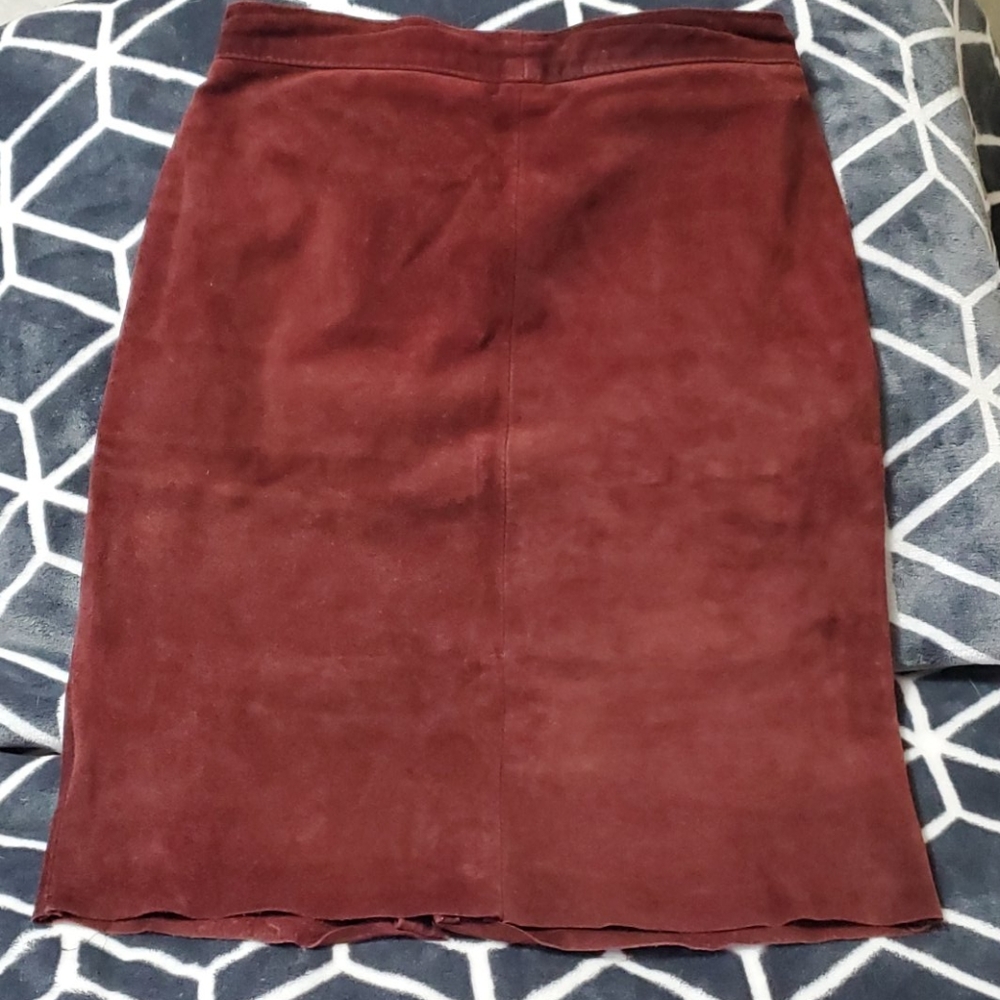 Italian leather skirt
